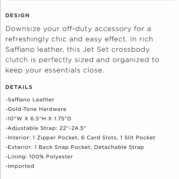 Michael Kors Jet Set Large Leather Crossbody - Picture 5 of 8